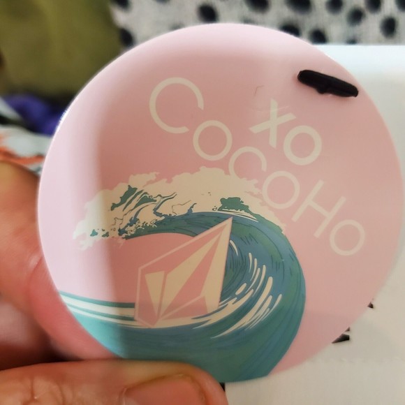 Volcom Blk/Coral Floral Halter Bandeau Top Size Large (10) NWT $38.99 - Picture 7 of 9